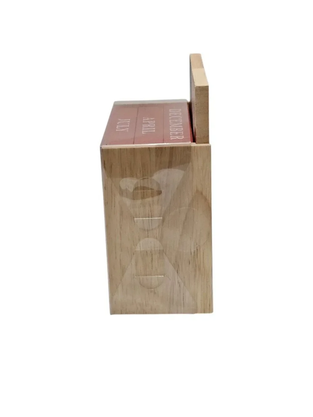 Eccolo New Perpetual Wooden Block Desk Month & Day Calendar Home Decor
